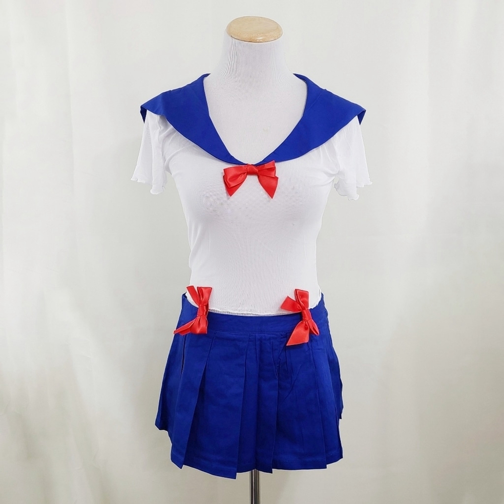 Dolls Kill Sea Me Shine Sailor Halloween Costume sheer NEW size medium Nautical